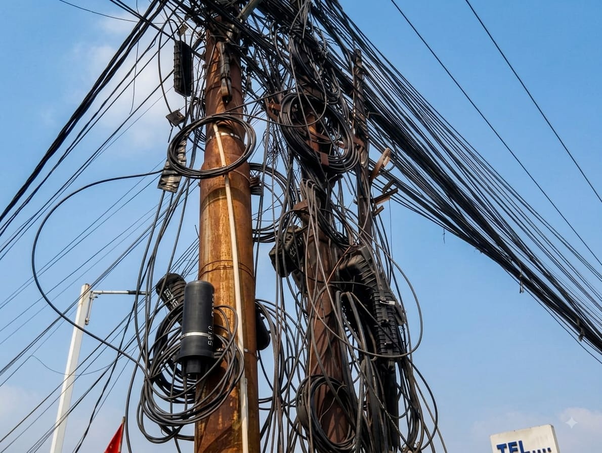 Kabel Semrawut, Diskominfo Diminta Tanggung Jawab