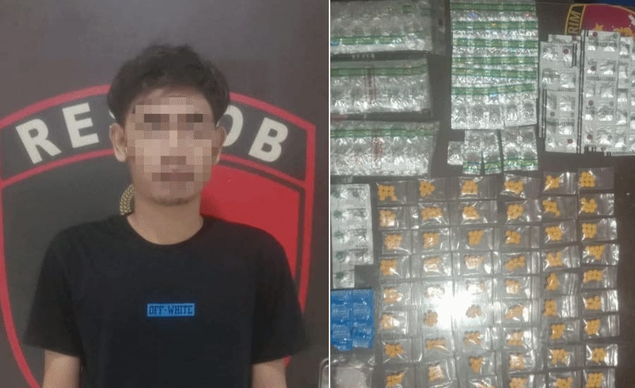 Polsek Cipondoh Bongkar Penjualan Obat Toko Kosmetik