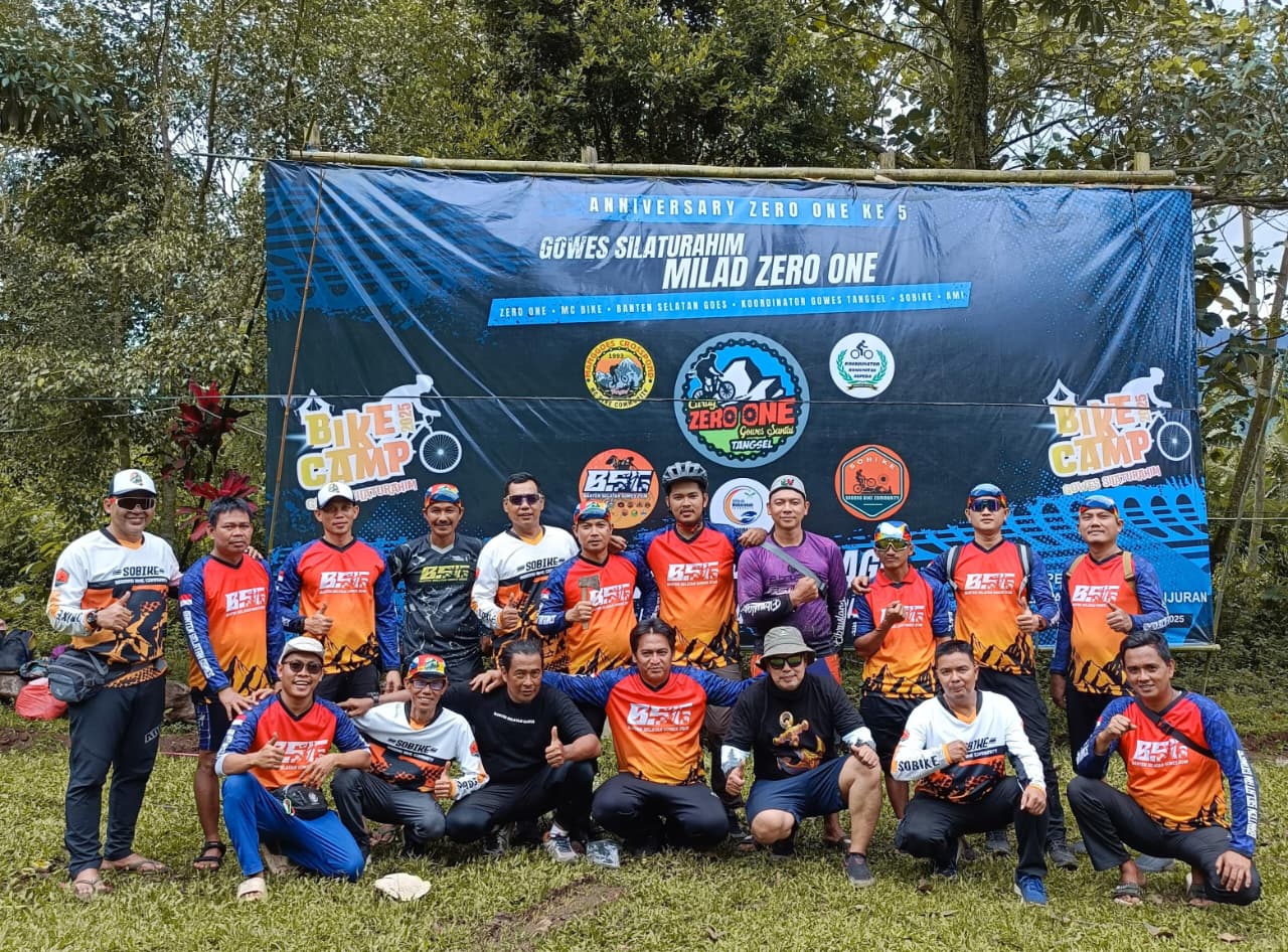 BSG Sukses Gelar Bike Camp dan Donasi Sumatra di Bumi Perkemahan Cihunjuran Pandeglang