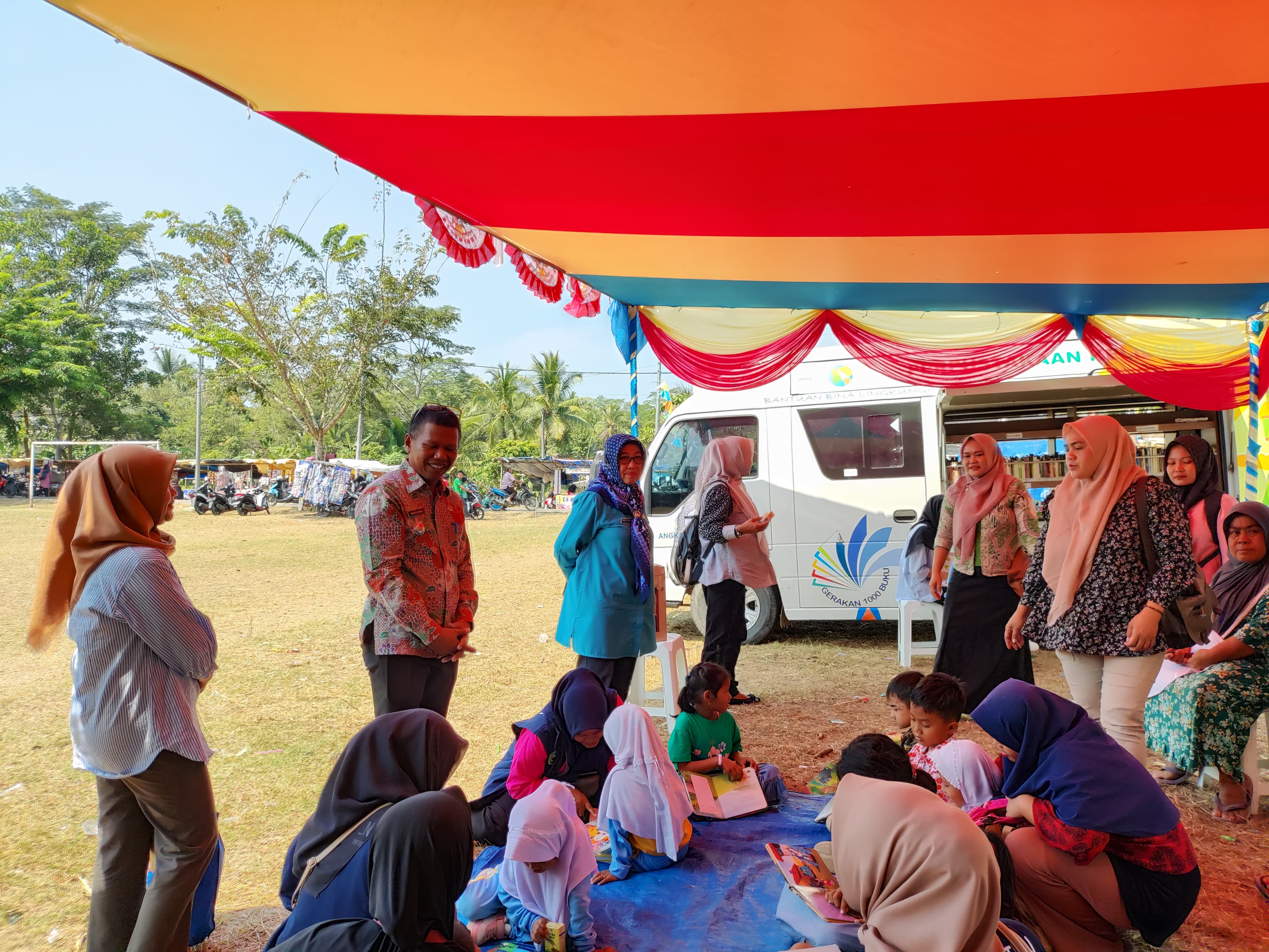 Dorong Minat Baca, Mobil Pusling Roadshow Ke Tiap Kecamatan di Pandeglang