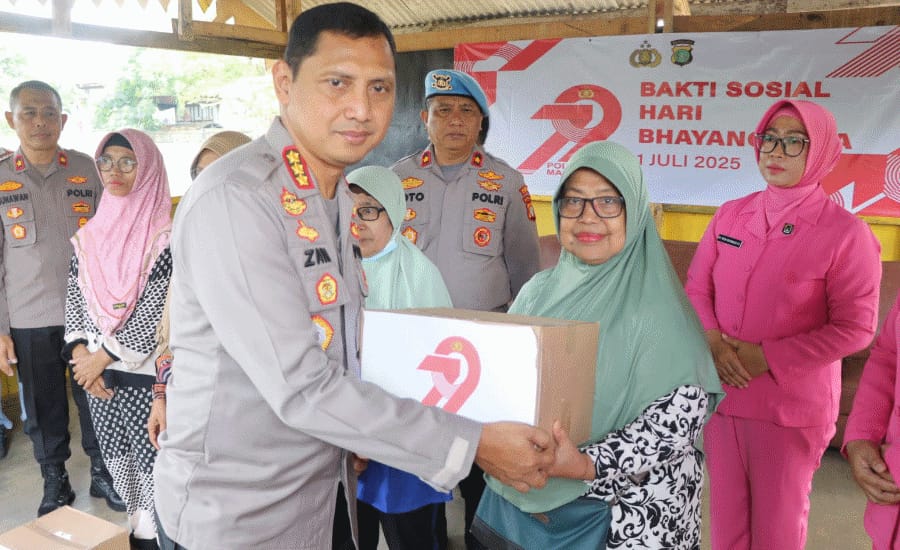 Polres Metro Tangerang Sebar 2.000 Paket Bantuan Sosial Jelang Hari Bhayangkara ke-79