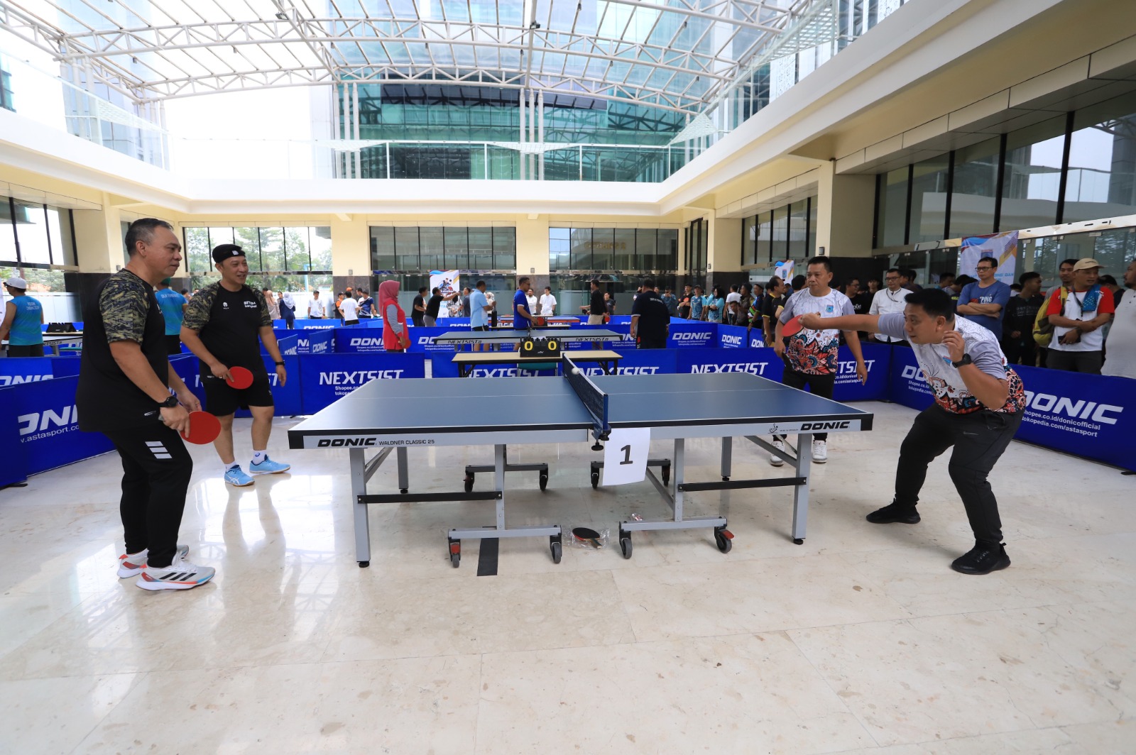 Ratusan Pegawai Pemkot Tangerang Selatan Ikuti Kejuaraan Tenis Meja, Pertama Diadakan