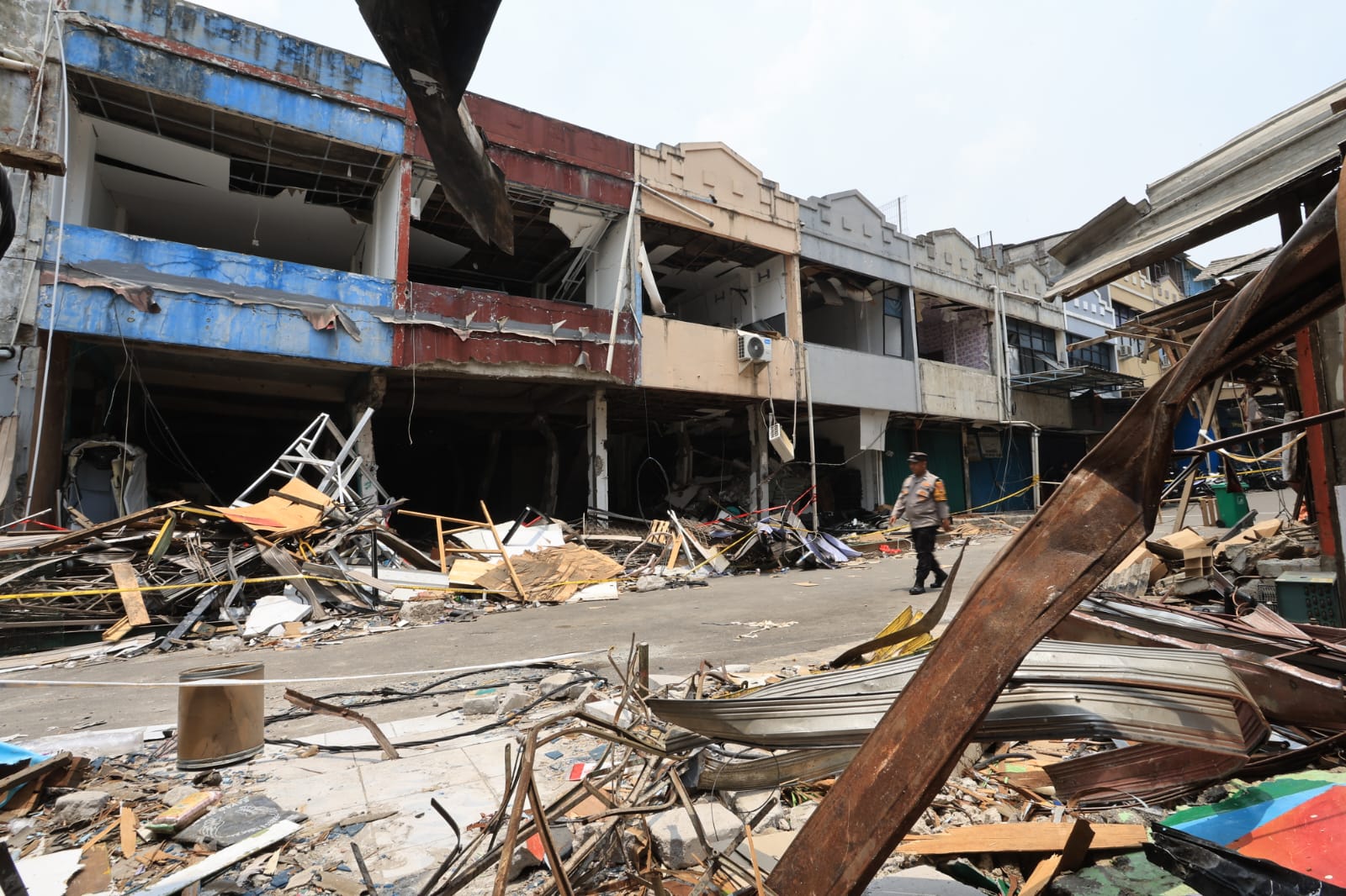 Pasca Ledakan, Ruko Pasar Cimanggis Bakal Dibongkar, Pemkot Janji Jembatani Relokasi Pedagang