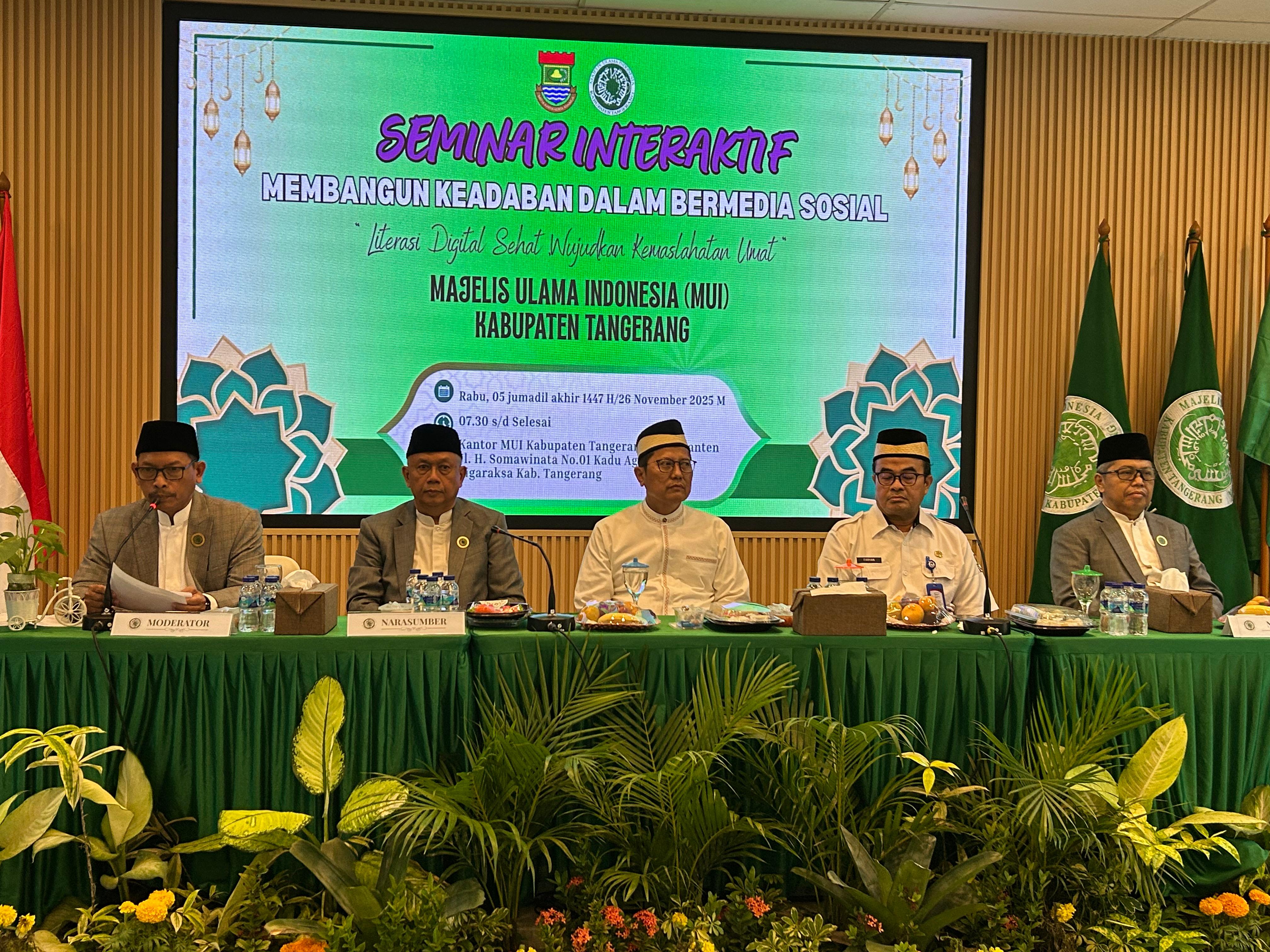 MUI Ajak Masyarakat Bijak Bermedsos, Gelar Seminar Literasi Digital