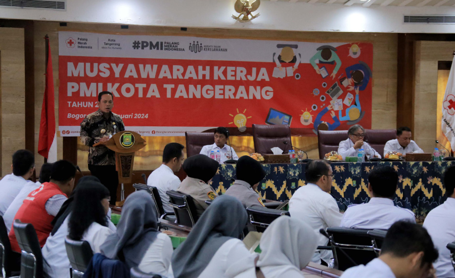 Pj Walkot Tangerang Minta PMI Siaga Melayani Warga