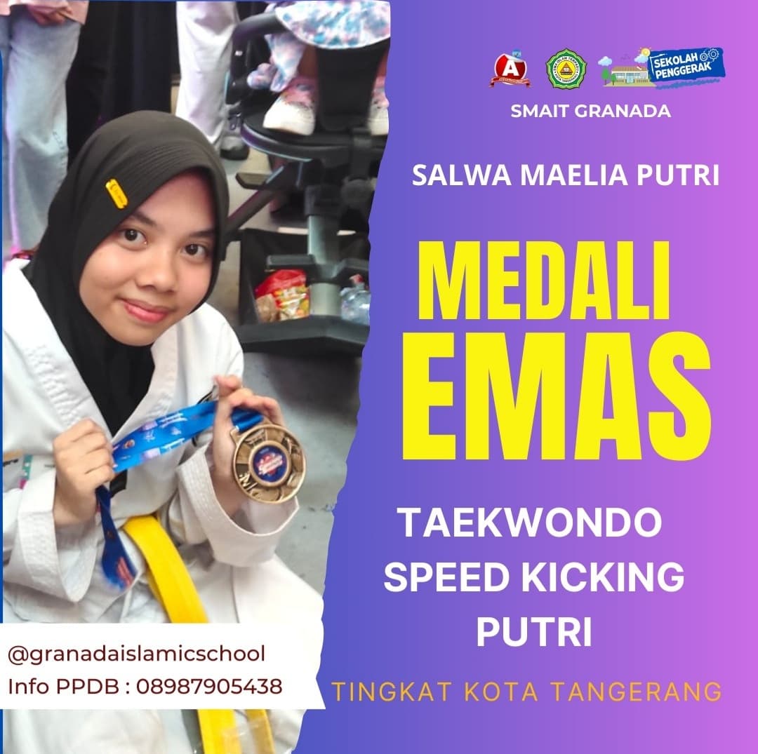 2 Siswa SMAIT Granada Tangerang Sabet Emas Taekwondo