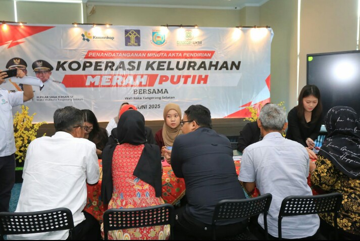 54 Koperasi Kelurahan Merah Putih di Tangsel Terbentuk