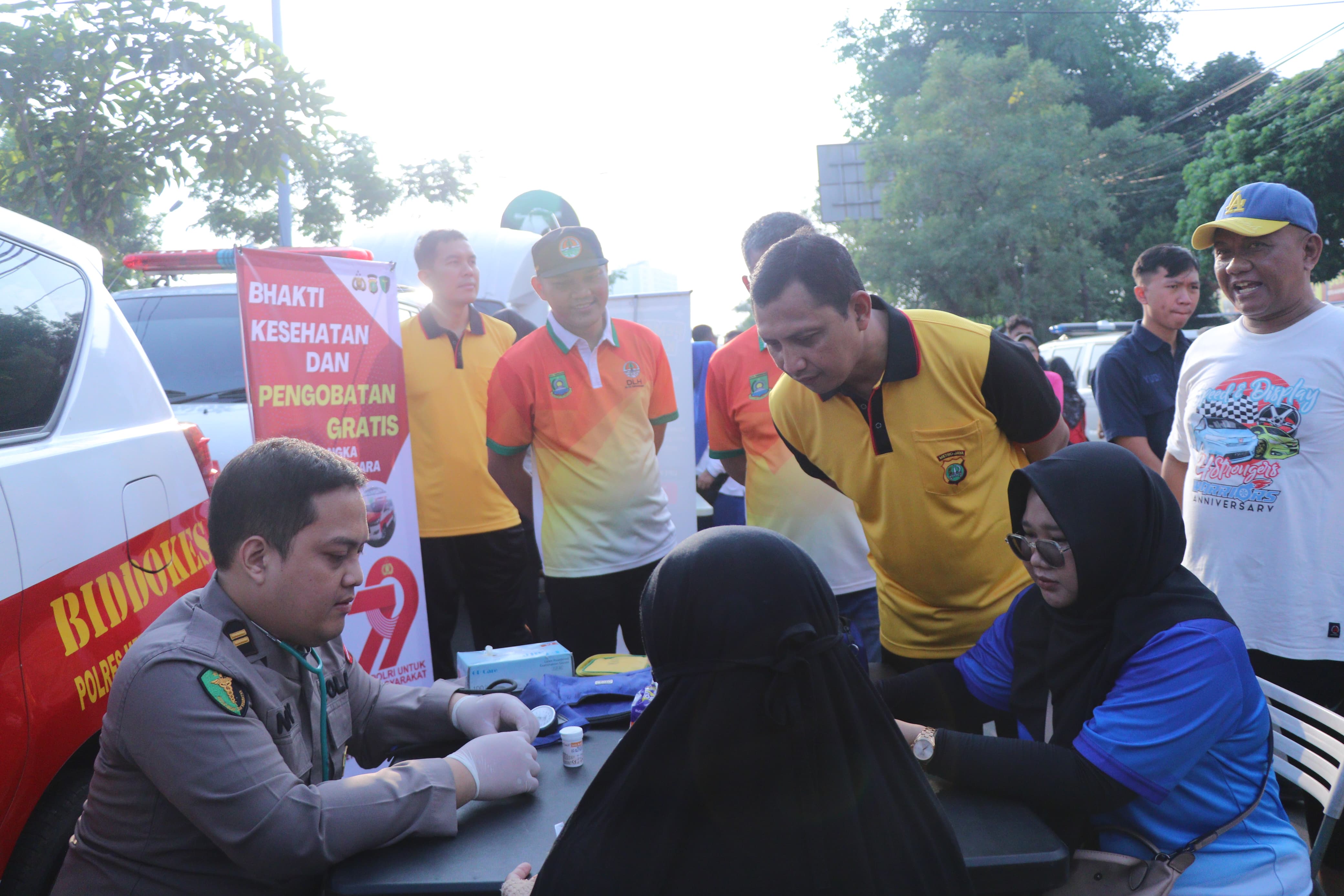 Polres Metro Tangerang Kota Gelar CFD Polri Untuk Masyarakat di Tugu Adipura