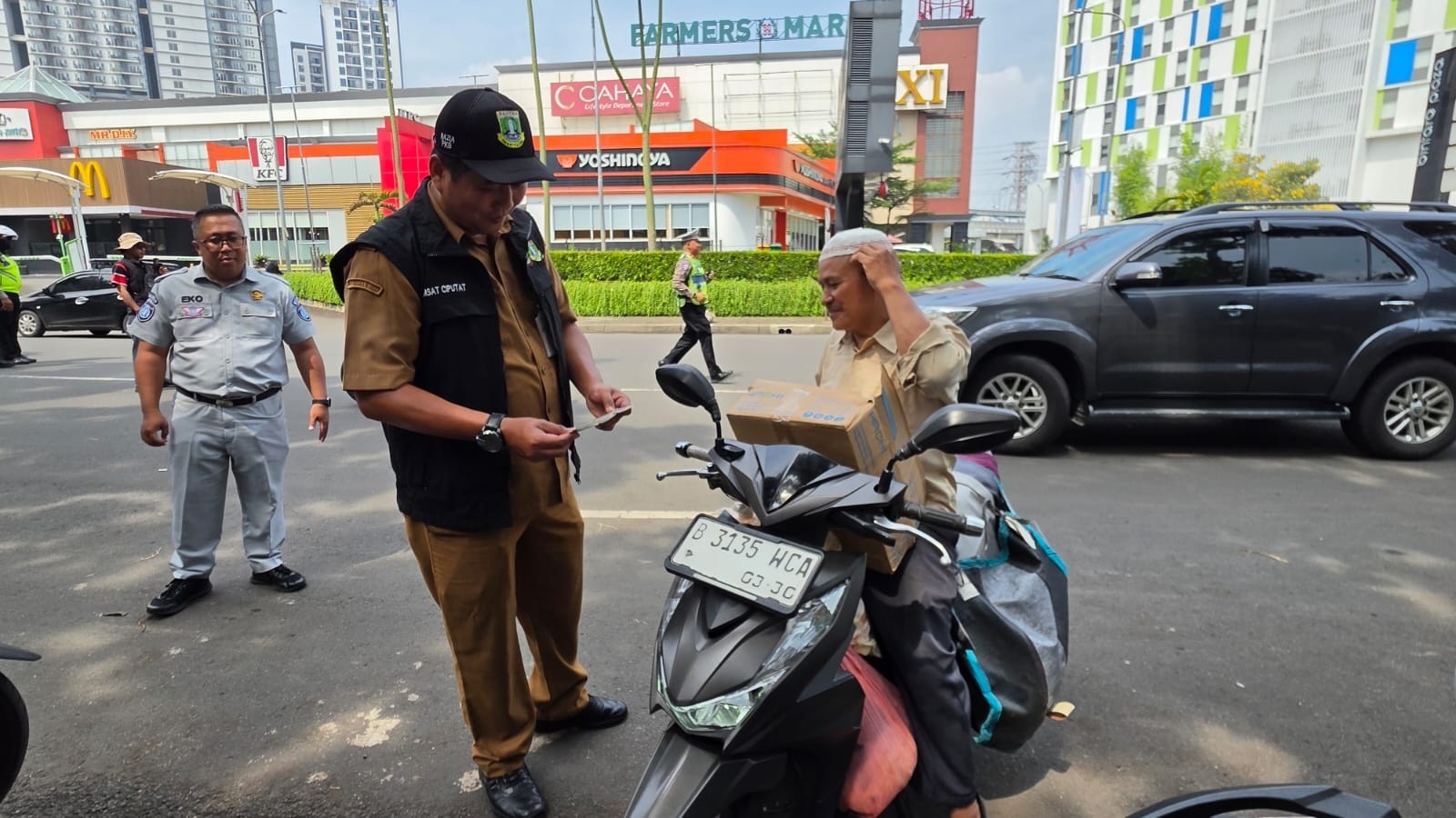 Razia di Bintaro, 75 Kendaraan Nunggak Pajak 