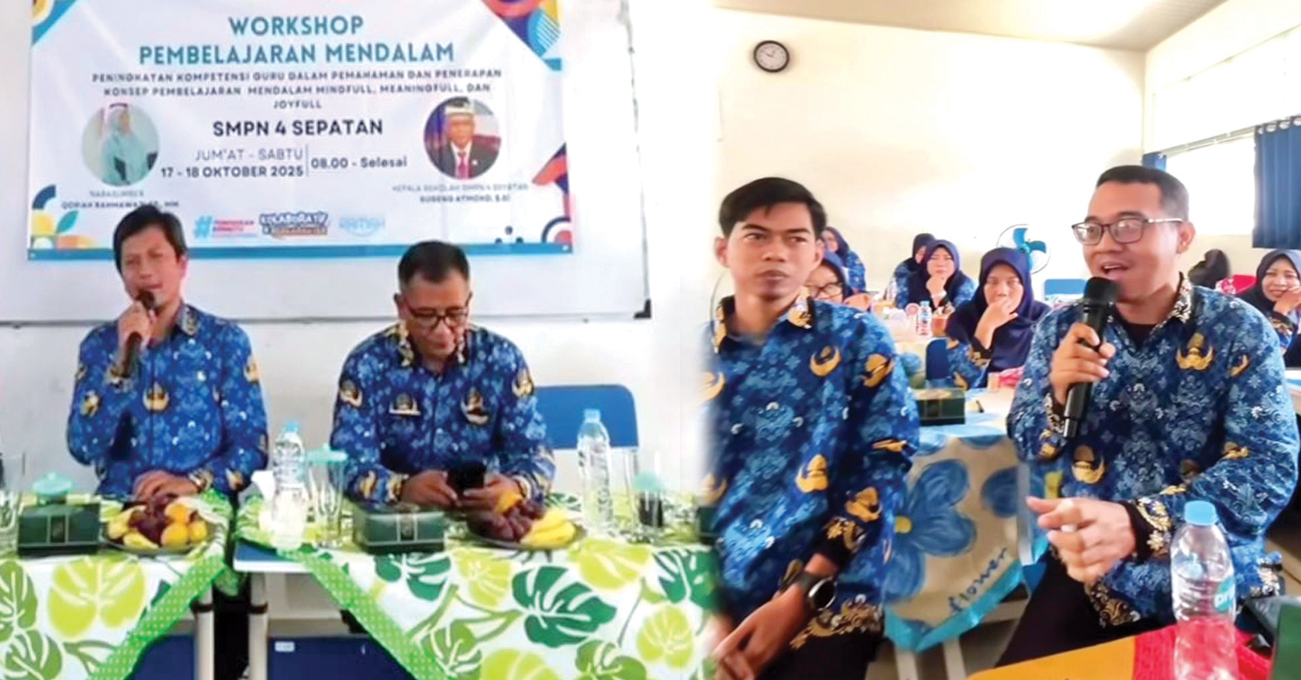 SMPN 4 Sepatan Gelar Workshop Pembelajaran Mendalam, Workshop untuk Menambah Wawasan Guru