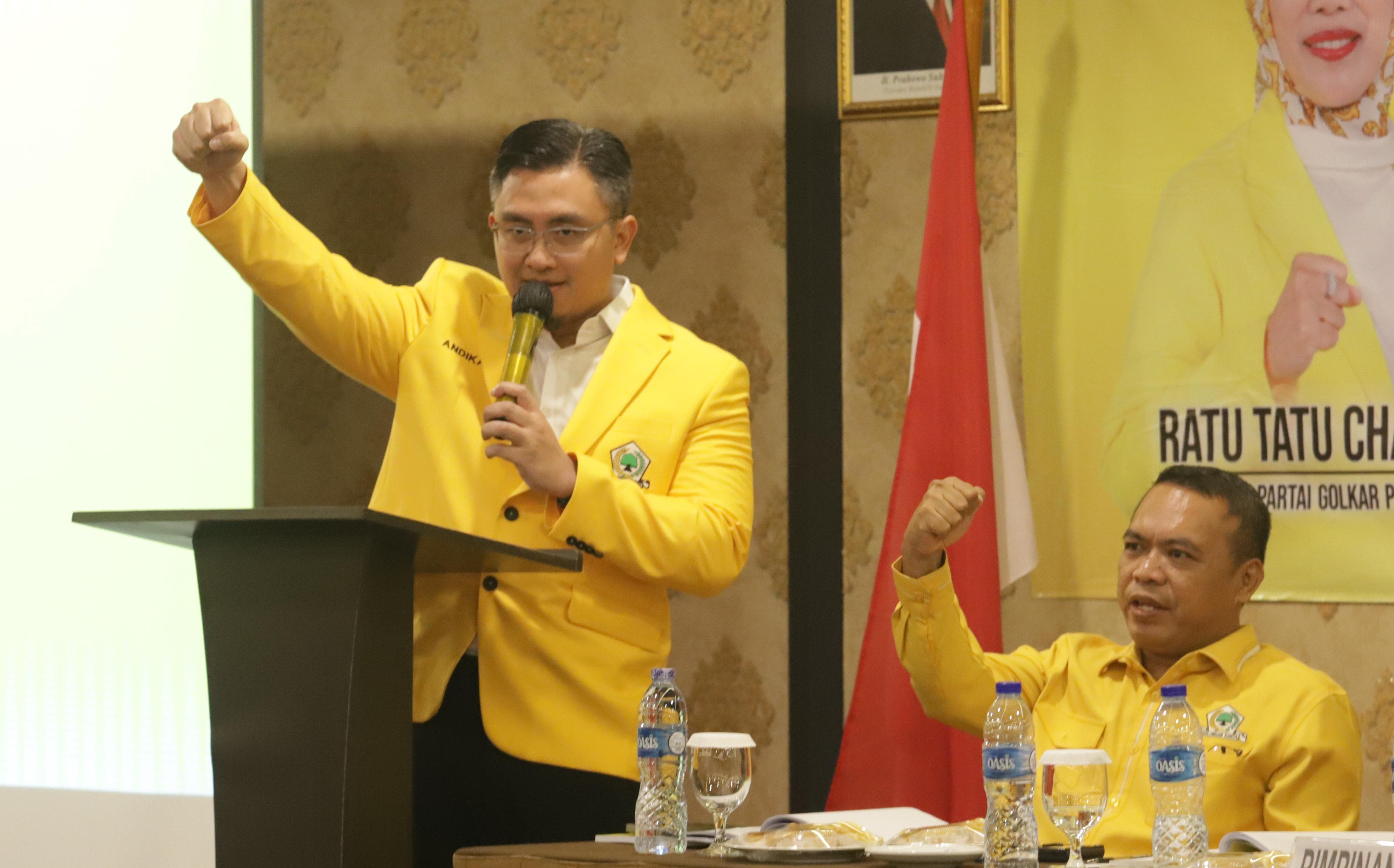 Terpilih Secara Aklamasi, Andika Pimpin Golkar Banten