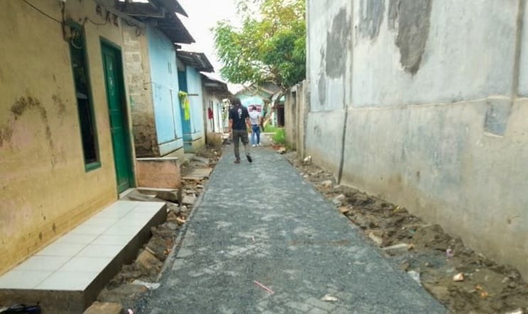 Jalan Gang Kampung Lontar Kini Bebas Banjir