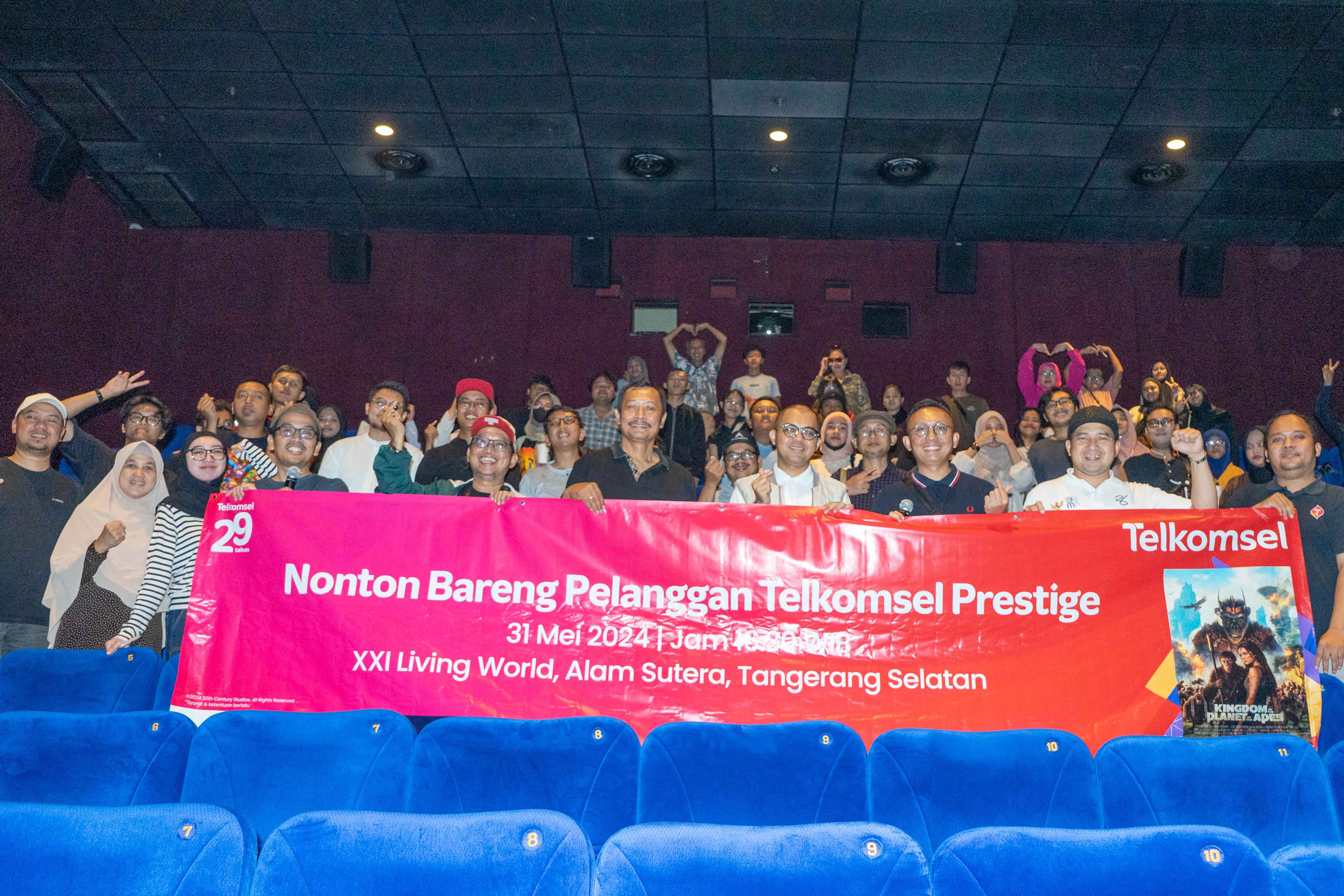 Apresiasi Pelanggan Setia, Telkomsel Gelar Nonton Bareng Hepi Serentak di 13 Kota