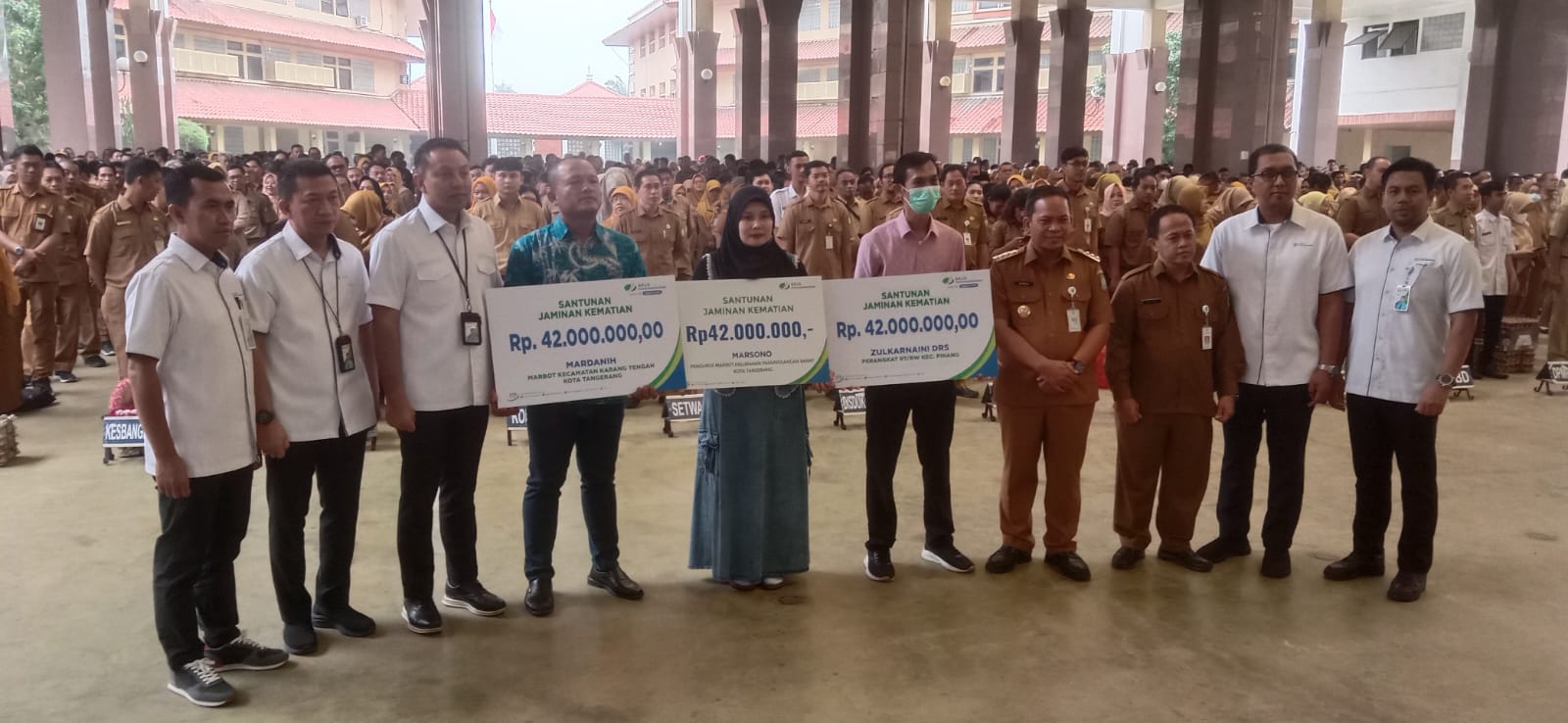 Pemkot Tangerang Gandeng BPJamsostek Bagikan Telur Bagi Pekerja Rentan