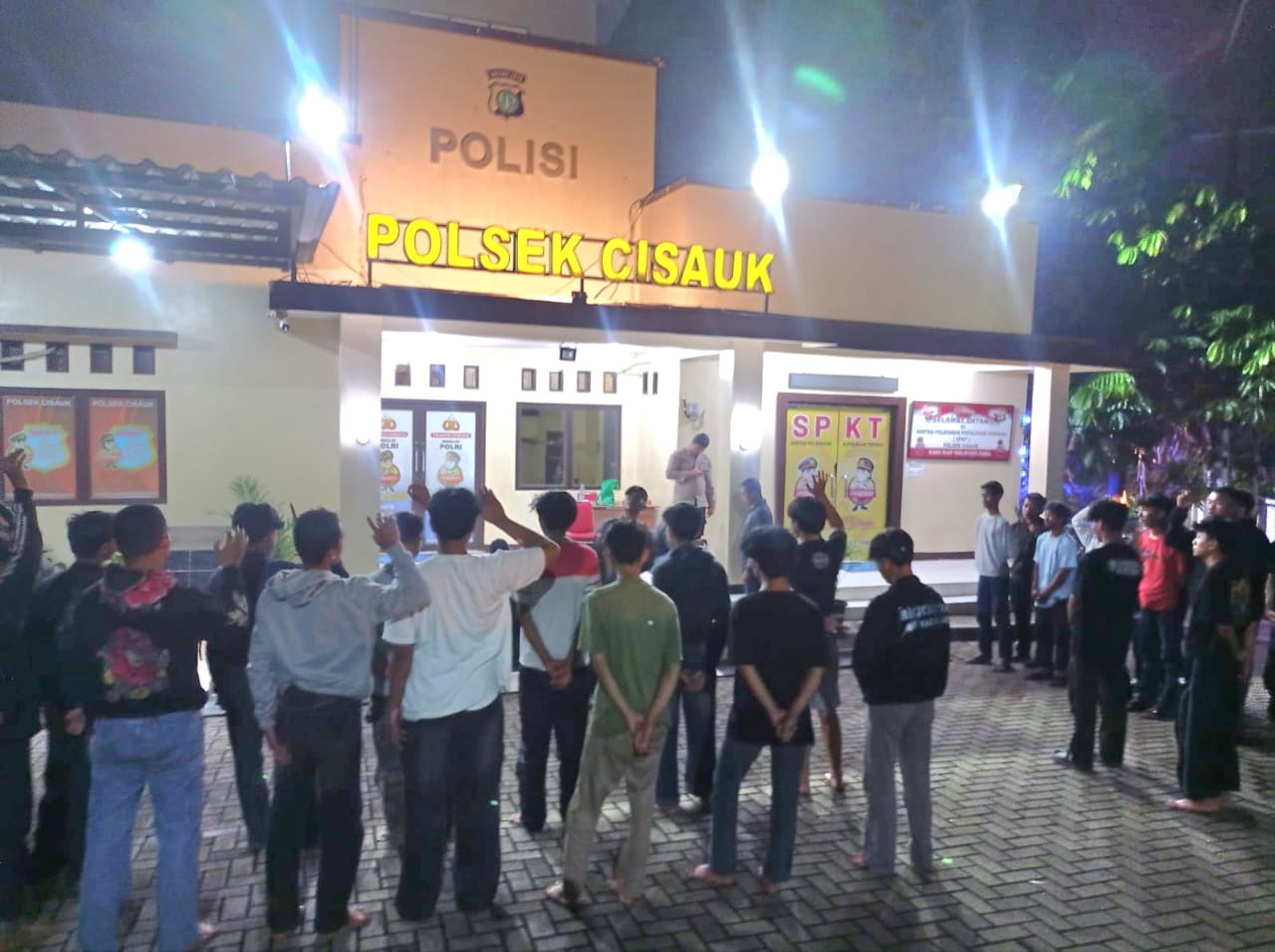 Puluhan Remaja Diamankan Polsek Cisauk