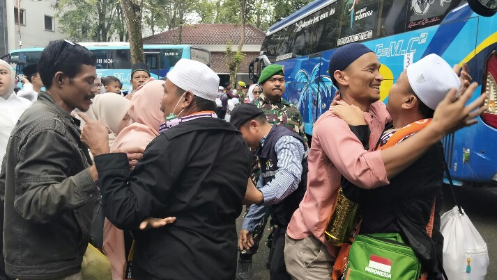 182 Jemaah Haji Tiba Di Pendopo Pemkab Lebak 