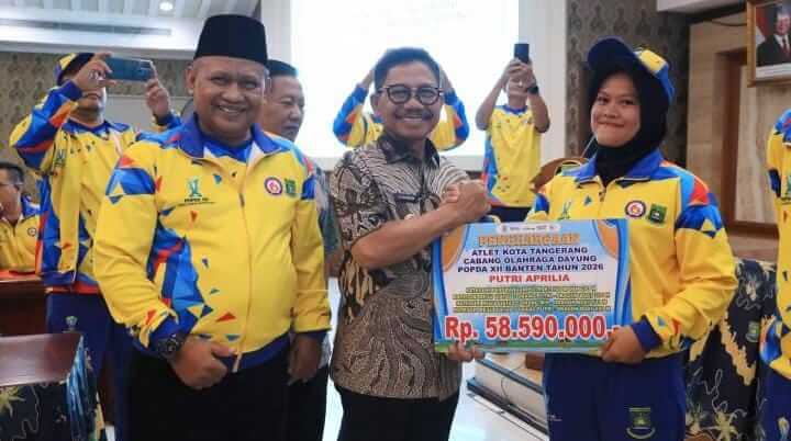 Pemkot Tangerang Gelontorkan Rp12 Miliar Bonus Atlet, Emas Tunggal Popda dan Peparpeda Diganjar Rp25 Juta