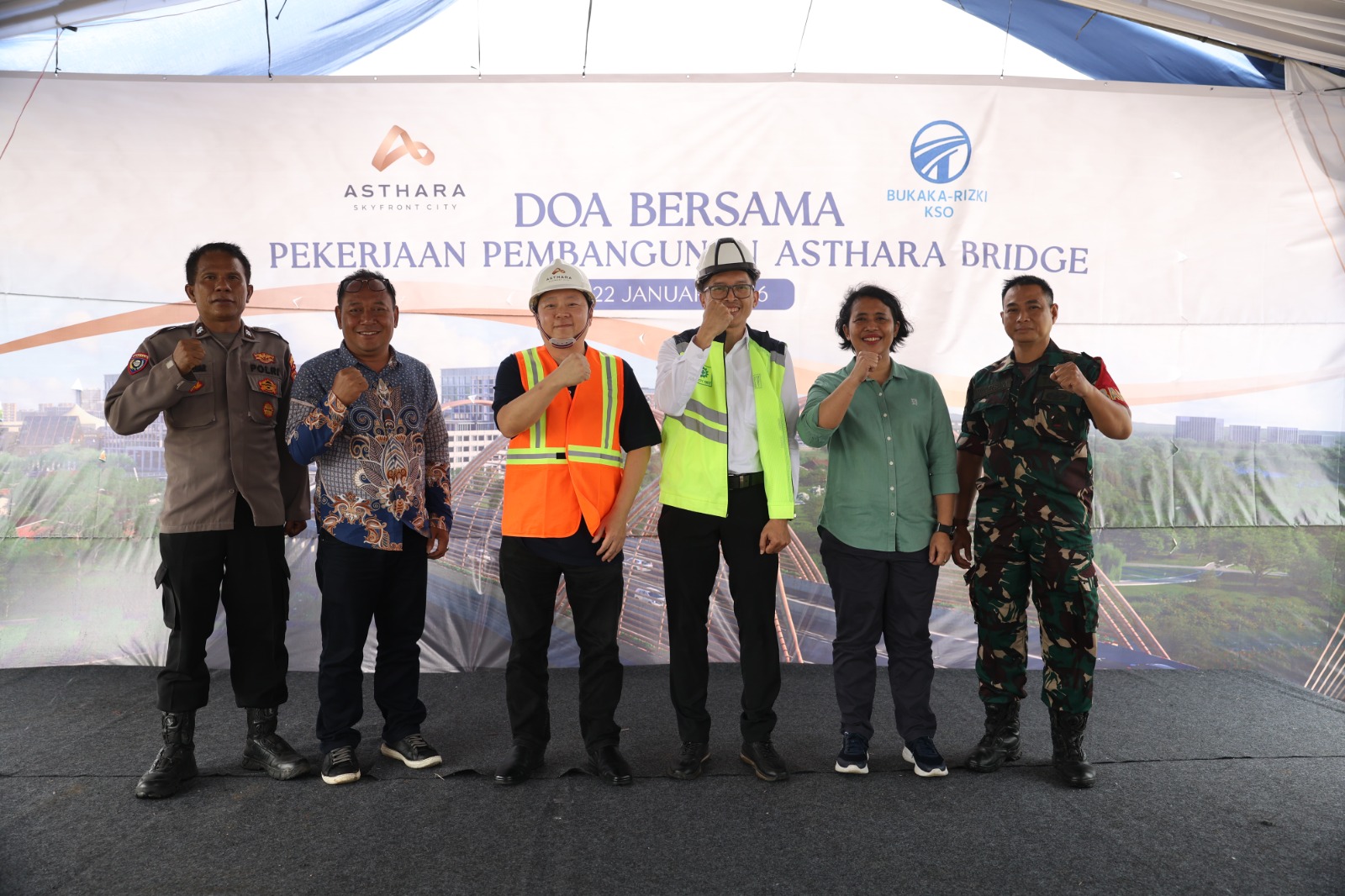 Jembatan Ikonik Dibangun di Kawasan Asthara Skyfront City