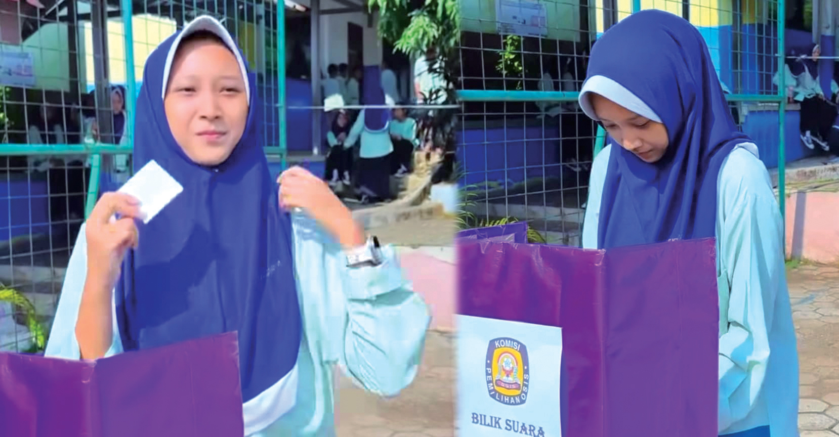 SMPN 1 Pagedangan Gelar Pemilihan Ketua OSIS