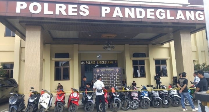 Sebulan, Polres Berhasil Amankan 33 Unit Motor Hasil Curian 