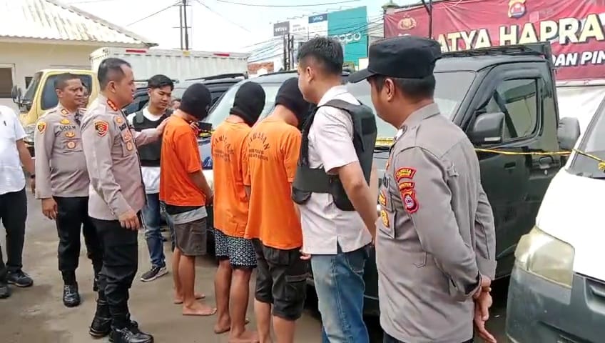 Gadaikan Mobil Rental, 3 Pelaku Asal Kabupaten Tangerang Diciduk