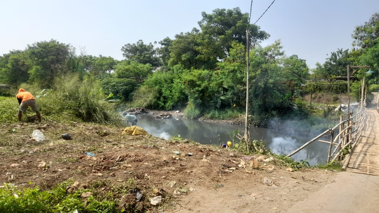 Jembatan Ambruk di Desa Sukasari Dibangun