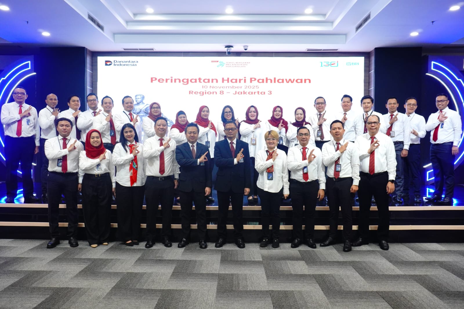 BRI Region 8 Jakarta 3 Gelar Upacara Peringatan Hari Pahlawan 2025: Kobarkan Semangat Juang
