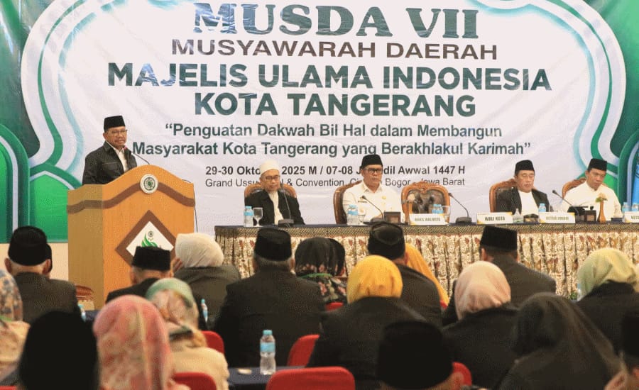 Musda MUI Kota Tangerang, Wali Kota Tangerang Tegaskan Pentingnya Kolaborasi