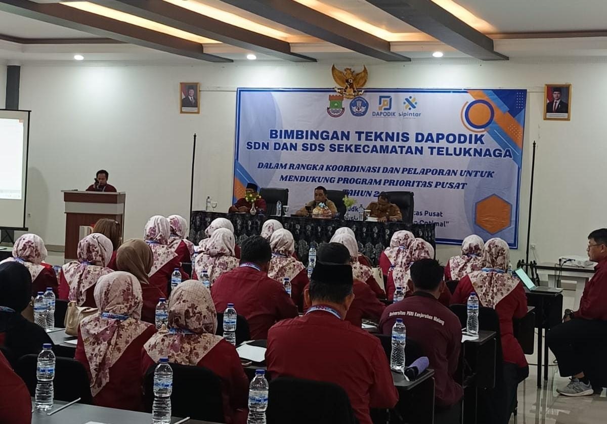 K3S Teluknaga Gelar Bimtek Dapodik, Kepsek dan Operator Diajarkan Mengatasi Masalah Program Sekolah