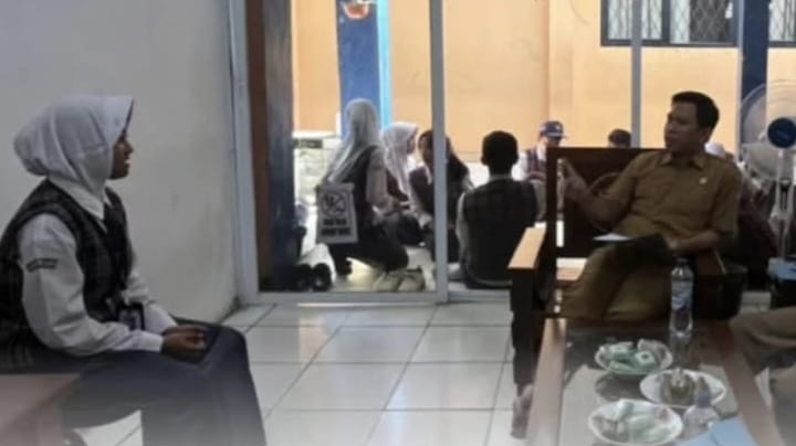 SMPN 2 Cisoka Tes Calon Ketua OSIS