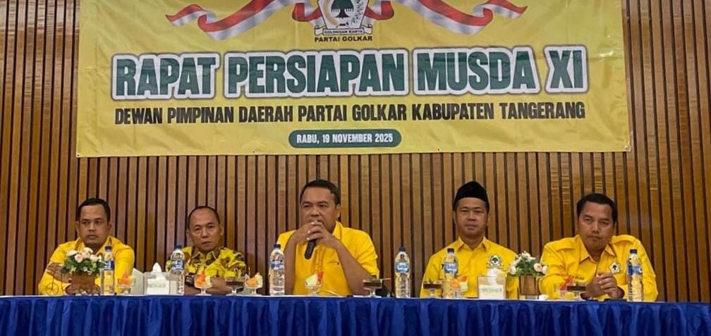 Rapat Persiapan Musda Golkar Kabupaten Tangerang, Diusulkan, Musda XI Digelar 13 Desember 2025