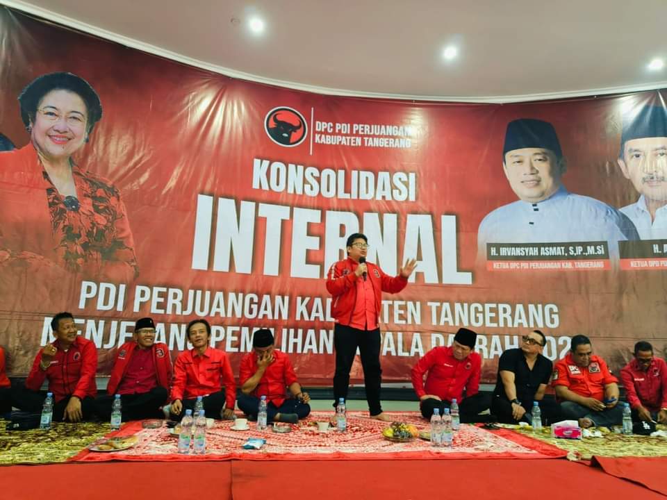   PDI Perjuangan Gelar Konsolidasi Internal, Menangkan Irvansyah-Mad Romli di Pilbup