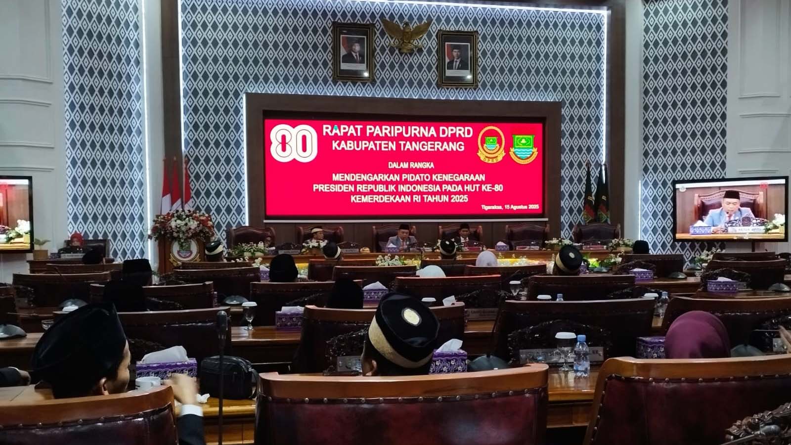 Belasan Kursi Dewan Kosong, Rapat Paripurna DPRD Mendengarkan Pidato Presiden dalam HUT RI Ke-80