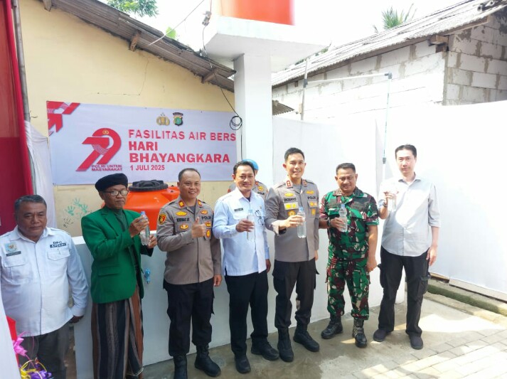 Polres Metro Tangerang Kota Resmikan Sarana Air Bersih di Pakuhaji