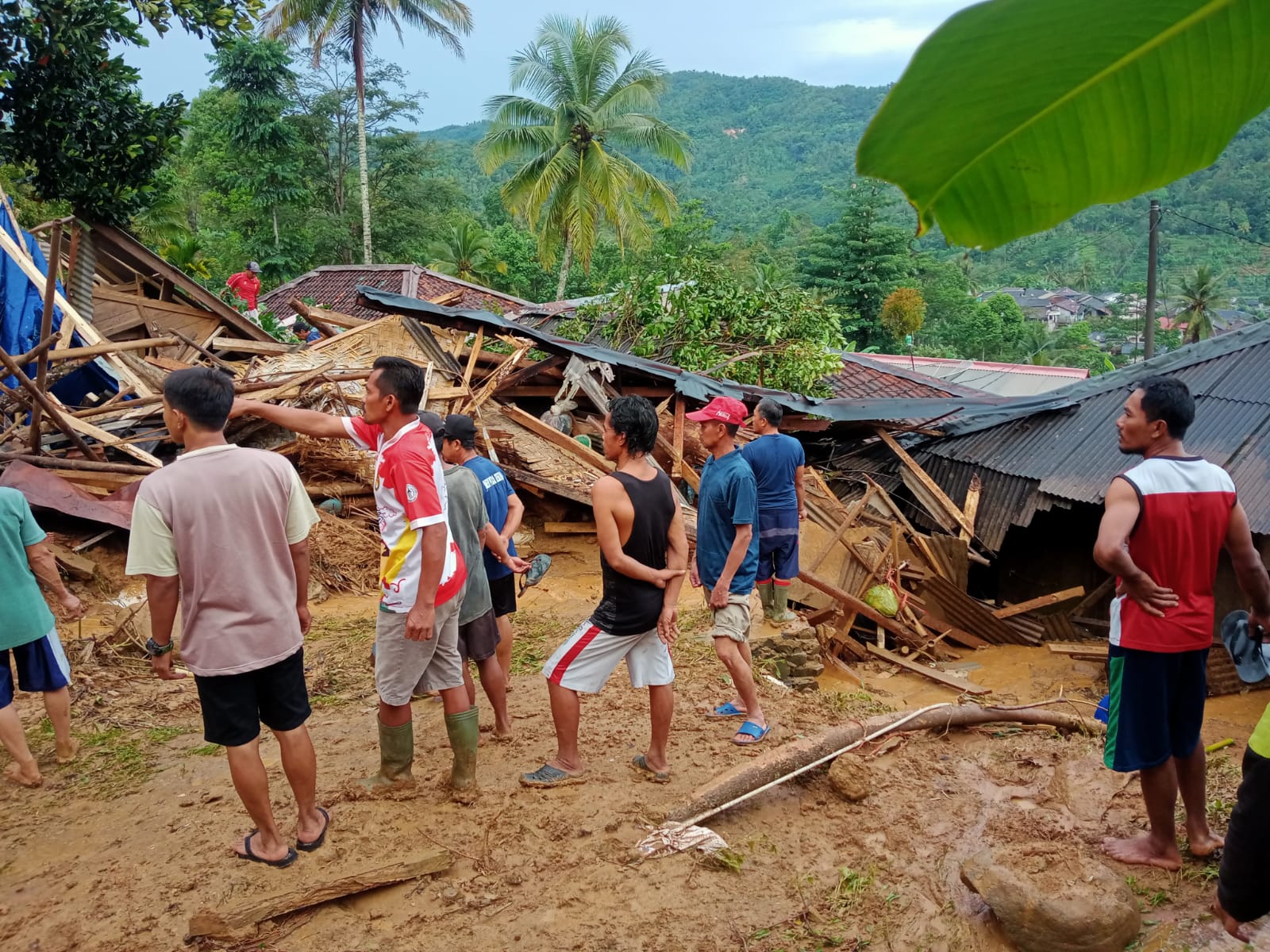 8 Rumah di Cibeber Rusak Diterjang Longsor 