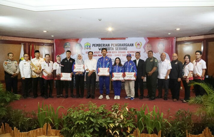 Pemkot Serang Berikan Bonus Atlet Peraih Medali PON Sumut-Aceh 2024