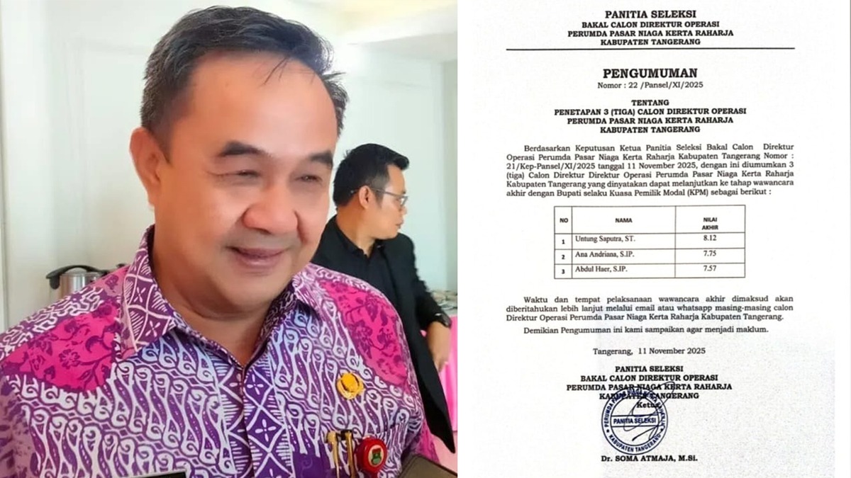 Tiga Calon Dirops Pasar NKR Ditetapkan