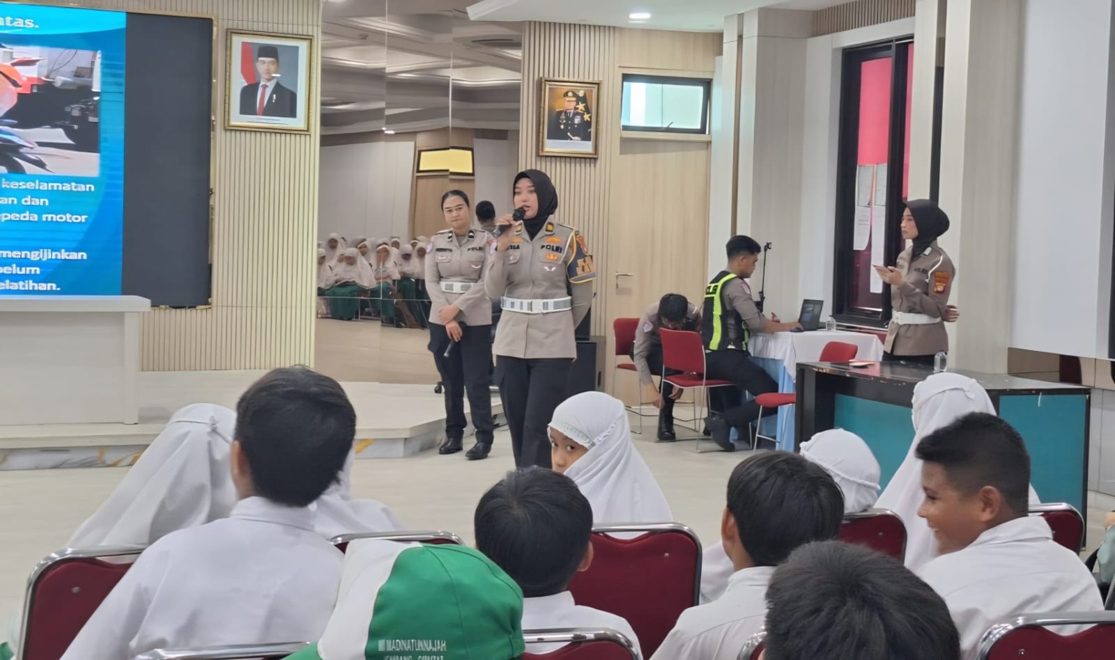Satlantas Beri Edukasi Anak Soal Keselamatan di Jalan