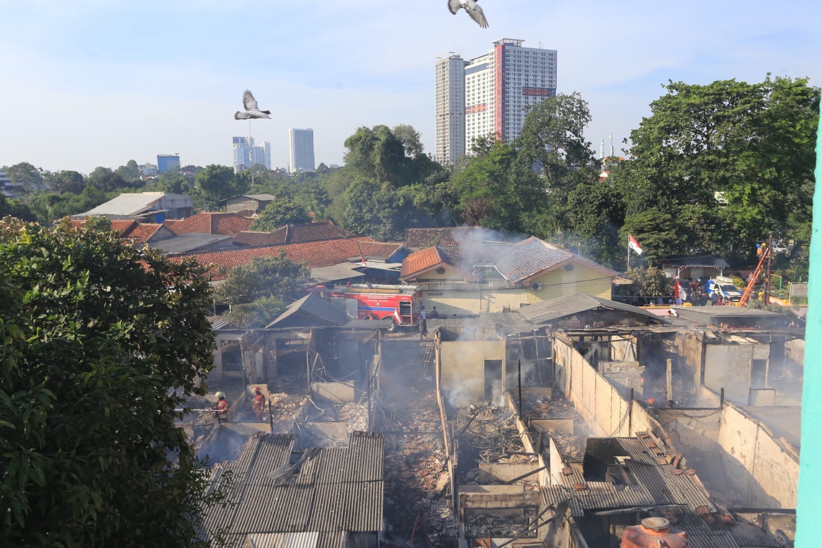 Asrama Polisi Ludes Terbakar, 20 Kepala Keluarga Harus Mengungsi 