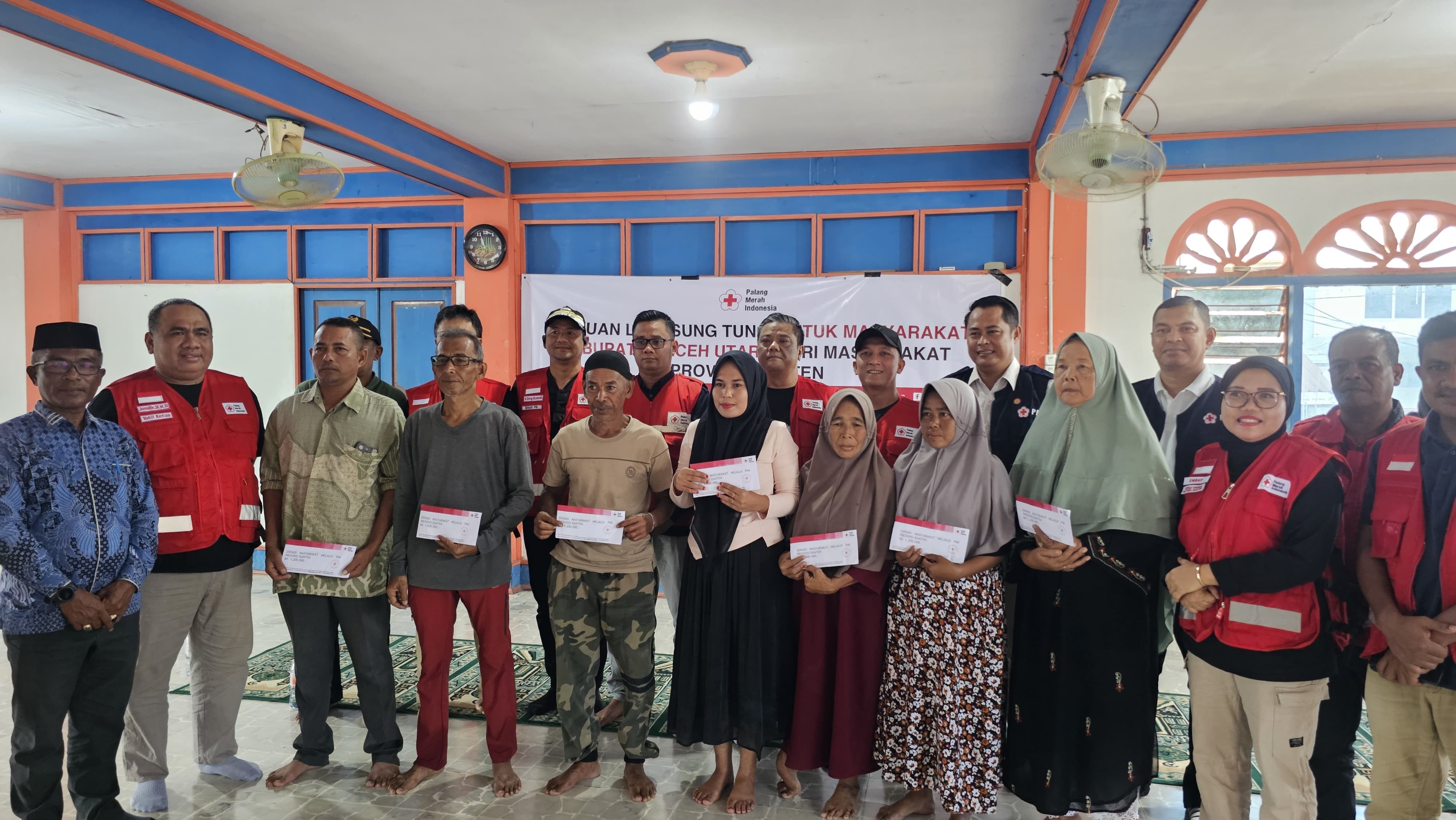 PMI Banten Berikan Bantuan Uang ke 169 Warga Aceh