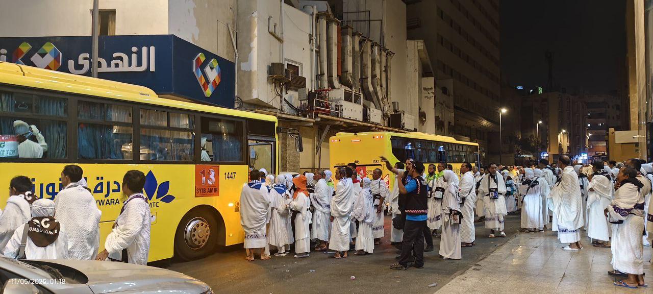 Bus Shalawat Inklusif Siap Antar Jemput Jemaah dari Hotel ke Masjidil Haram