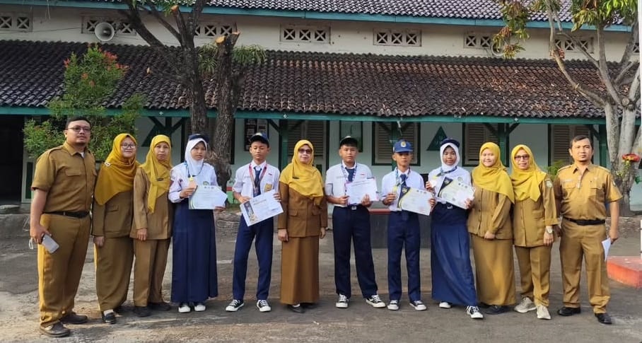 SMPN 1 Sindang Jaya Sambut Siswa Peraih Juara Tingkat Nasional