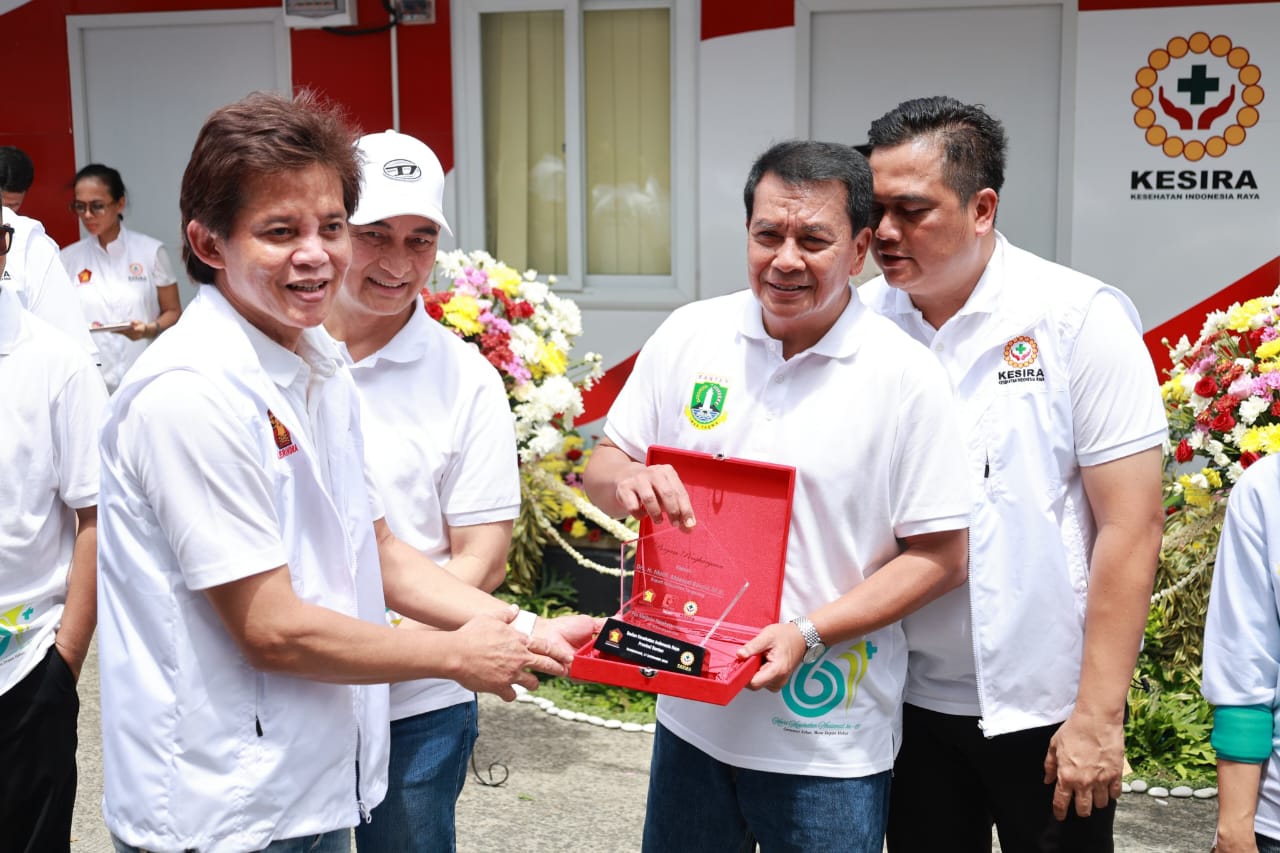 Peresmian Pos Modular Kesehatan Merah Putih, Percepatan Cek Kesehatan Gratis 