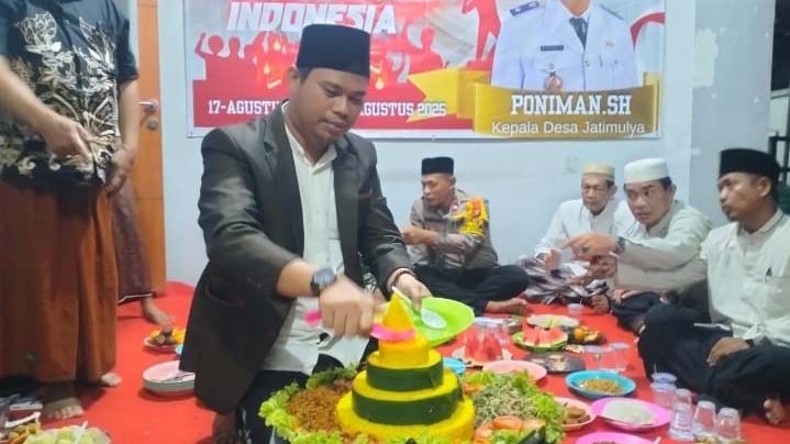 Peringatan HUT RI Ke-80, Pemdes Jatimulya Gelar Tasyakuran
