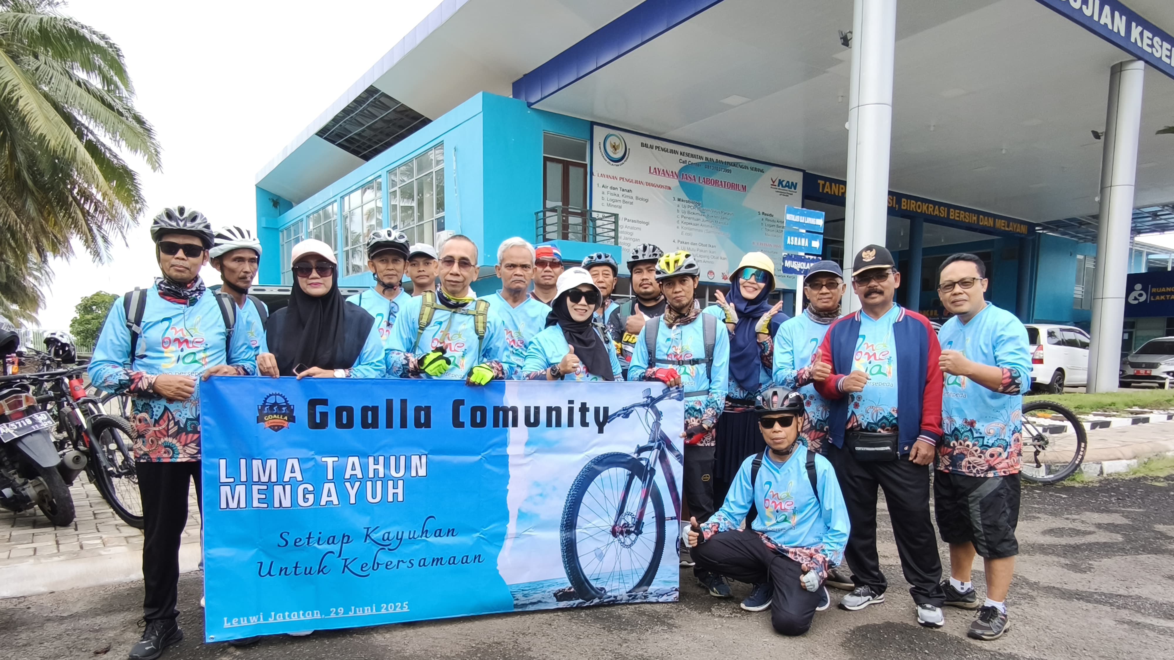 Keseruan Milad Kelima Gowes Alon Labuan