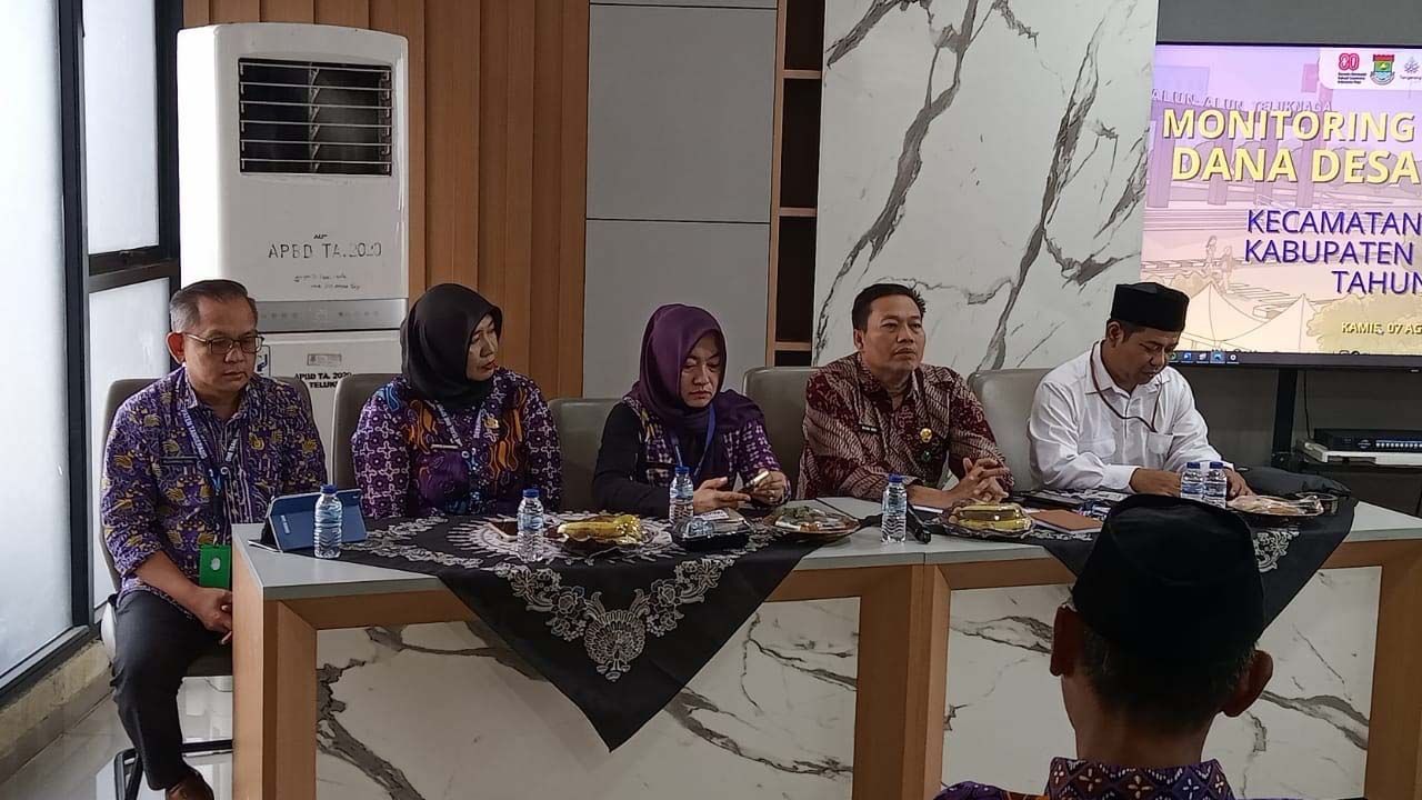 Kecamatan Teluknaga Gelar Monev Dana Desa, Pelaporan Realisasi APBDes Harus Diperbaiki
