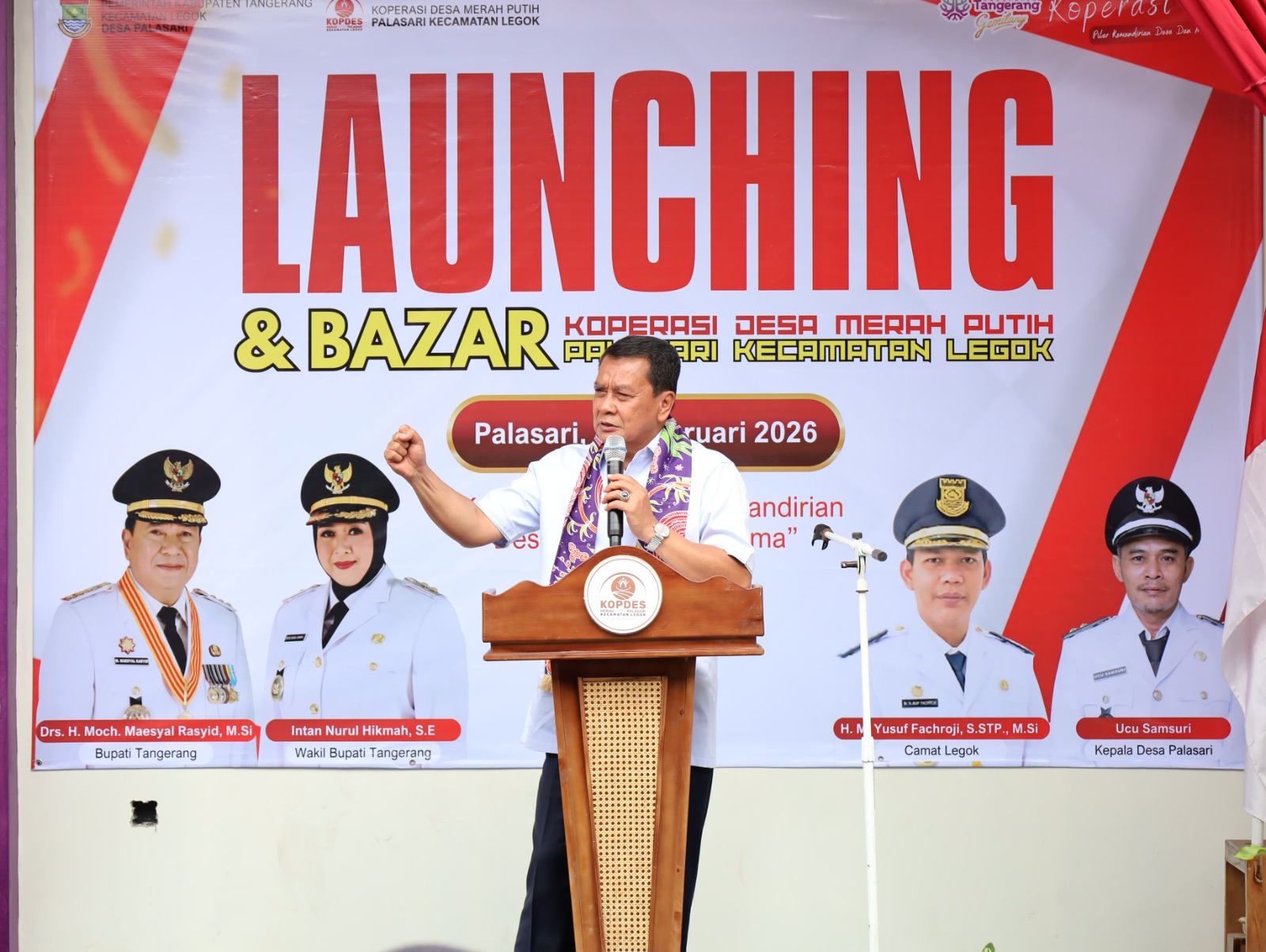 Bupati Resmikan Pengoperasian KDMP Desa Palasari, Diminta Optimal Saat Bulan Ramadan
