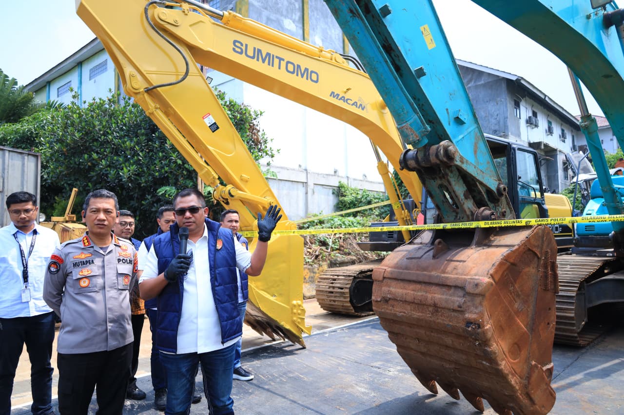 Polda Banten Tutup Enam Tambang Ilegal