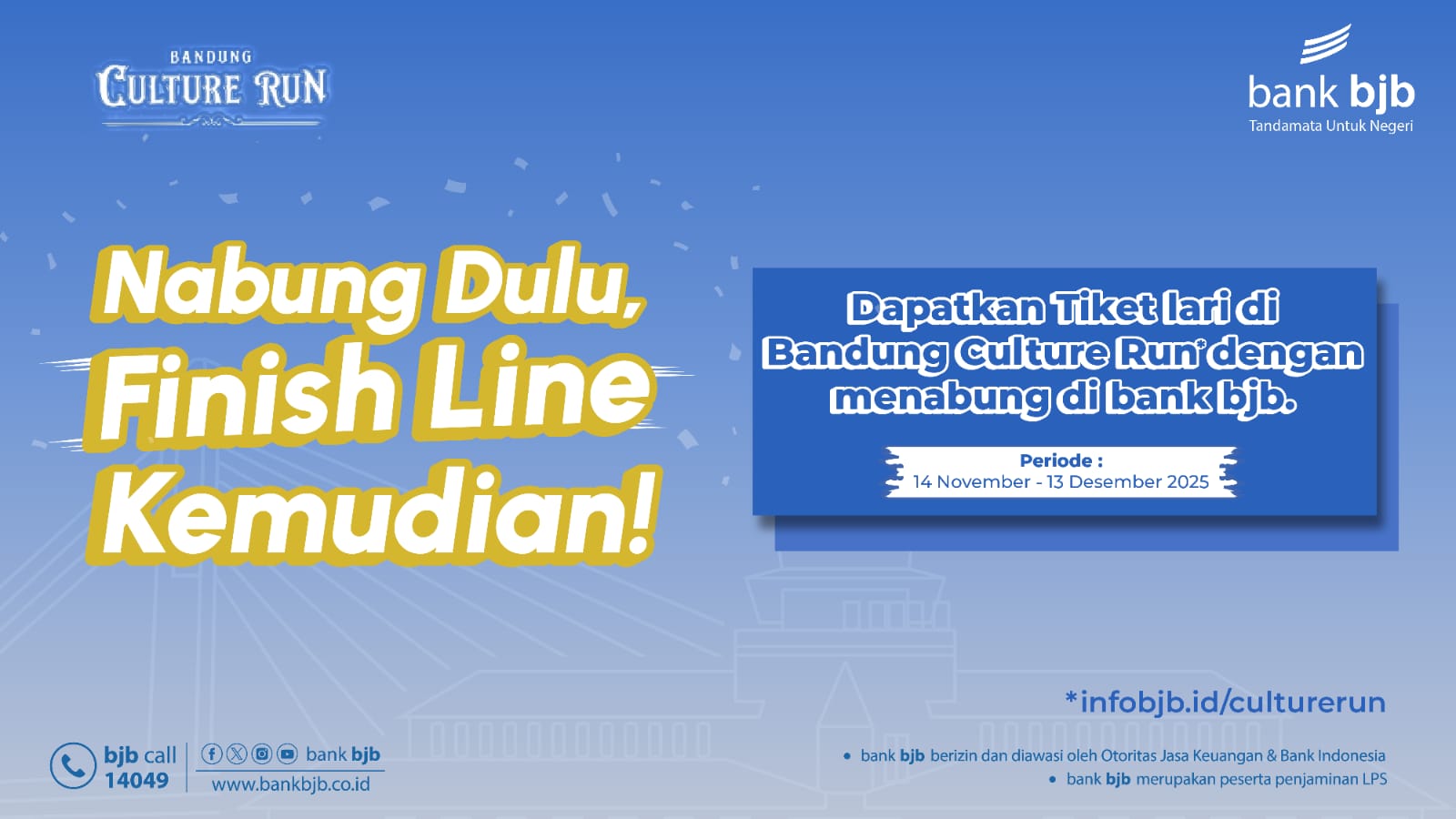 Nabung Dulu di Bank bjb, Finish Line Kemudian di Bandung Culture Run