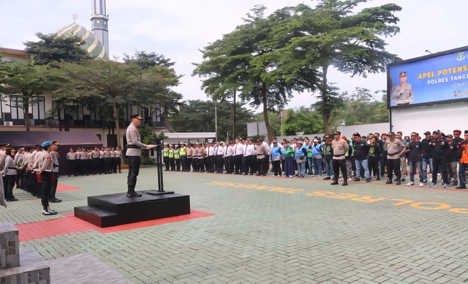 Polres Gaet Ojol Jaga Kamtibmas Nataru
